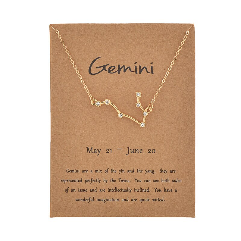 Zodiac Sign Pendant Necklace