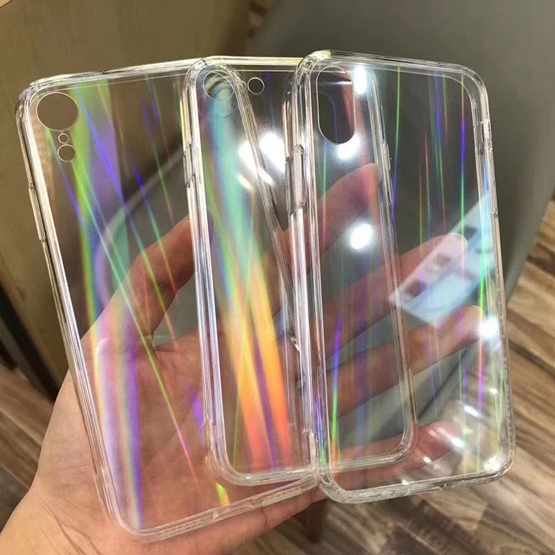 Holographic Transparent Case for iPhone