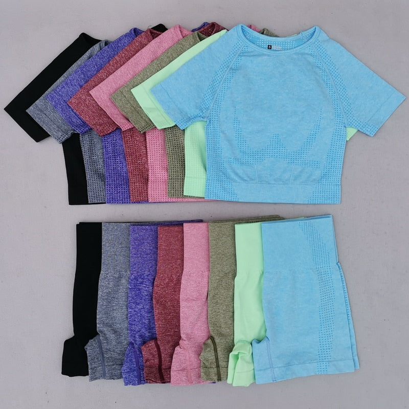 Seamless Short Sleeve 2PC Set