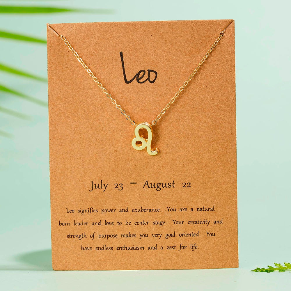 Zodiac Sign Pendant Necklace