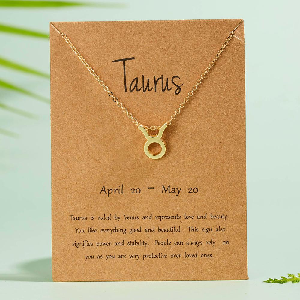 Zodiac Sign Pendant Necklace