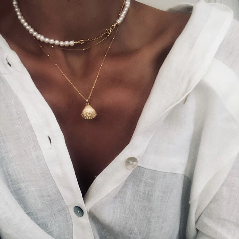 Vintage Multi-Layer Pearl Necklace