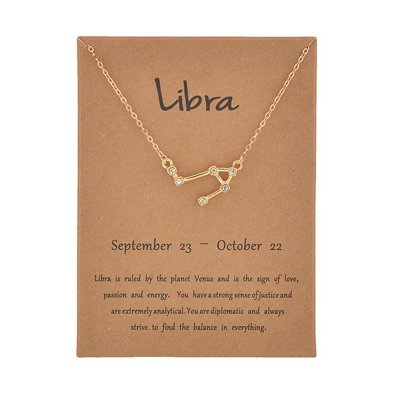 Zodiac Sign Pendant Necklace