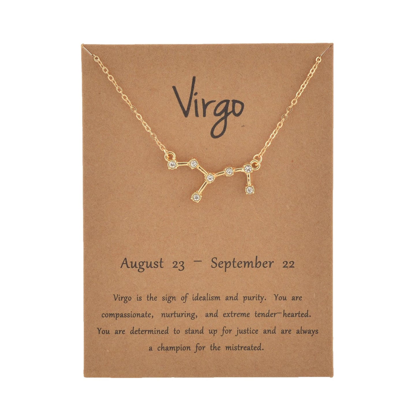 Zodiac Sign Pendant Necklace